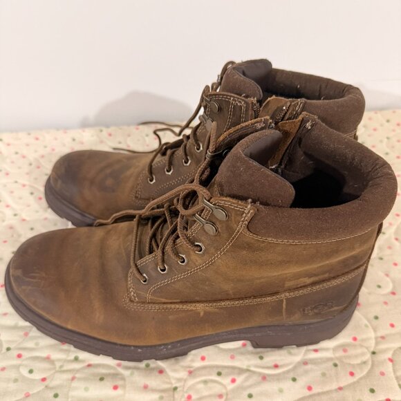 UGG | Biltmore Mid Boot Plain Toe with Sheepskin Insoles | Brown | US 11 - Picture 6 of 9
